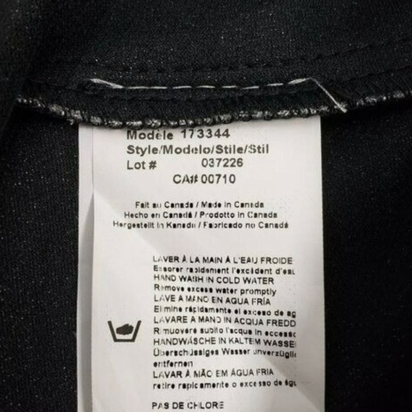 Joseph Ribkoff Split Hem Pants Womens 10 Heather Gray Elastic Waist Pull On - Picture 6 of 8